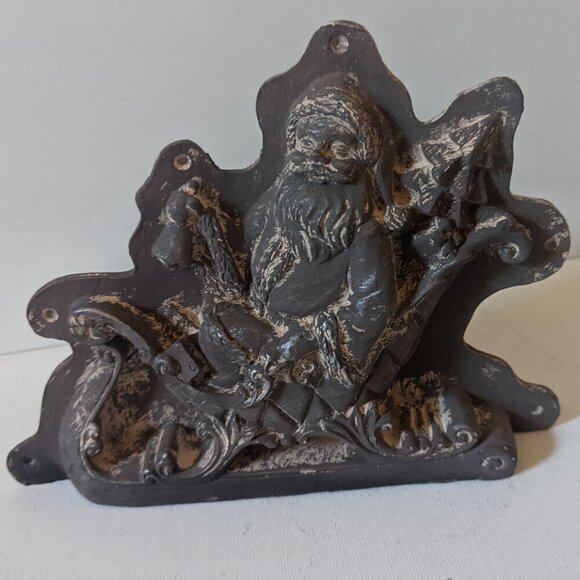 NWT Michael's Santa in Sleigh Faux Antique Baking Mold Holiday Christmas Decor - Picture 2 of 8
